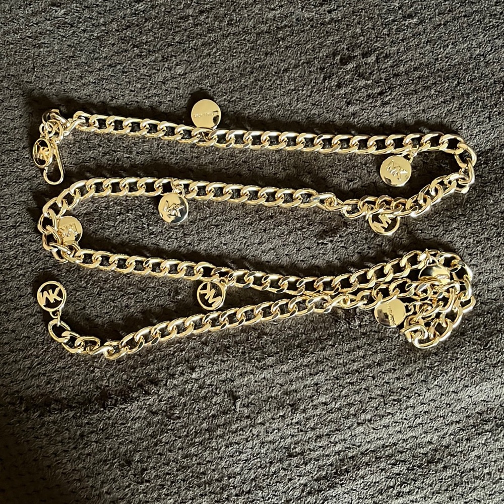 Gold chain belt, Michael Korrs, 48inchs